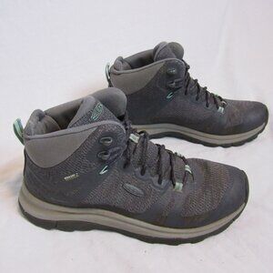 Keen Boots Terradora II Waterproof Mid Hiking Outdoor Shoes Gray Womens 8